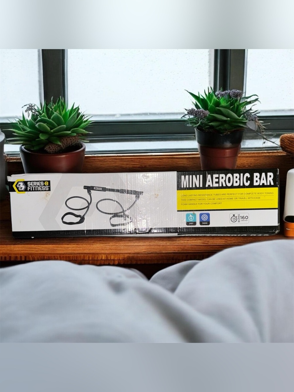 Series -8 Fitness Mini Aerobic Bar w/ Resistance Bands